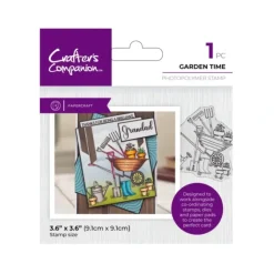 Crafter's Companion Modern Man Photopolymer Stamp - Garden Time - Little Painter Art | Exploring the Endless Possibilities of Art| Shop All