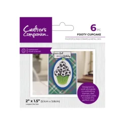 Crafter's Companion Modern Man Stamp and Die - Footy Cupcake - Little Painter Art | Exploring the Endless Possibilities of Art| Shop All