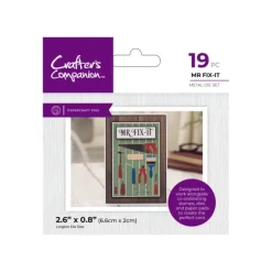 Crafter's Companion Modern Man Metal Die - Mr Fix It - Little Painter Art | Exploring the Endless Possibilities of Art| Brush