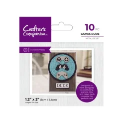 Crafter's Companion Modern Man Metal Die - Games Dude - Little Painter Art | Exploring the Endless Possibilities of Art| Shop All