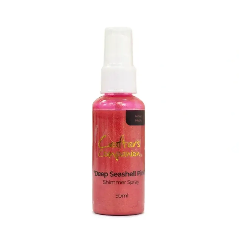 Crafter's Companion Shimmer Spray - Deep Seashell Pink - Little Painter Art | Exploring the Endless Possibilities of Art| Brush