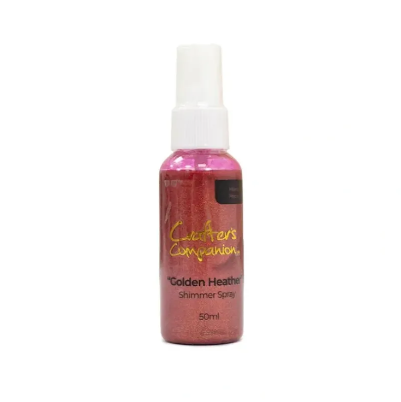 Crafter's Companion Shimmer Spray - Golden Heather - Little Painter Art | Exploring the Endless Possibilities of Art| Brush