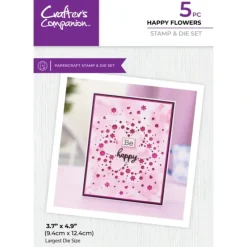 Crafter's Companion Stamp & Die - Happy Flowers - Little Painter Art | Exploring the Endless Possibilities of Art| Shop All