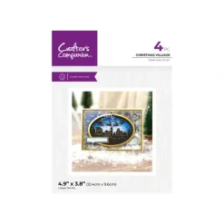 Crafters Companion Stamp and Die - Christmas Village - Little Painter Art | Exploring the Endless Possibilities of Art| Shop All