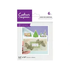 Crafters Companion Stamp and Die - Home for Christmas - Little Painter Art | Exploring the Endless Possibilities of Art| Shop All