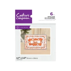 Crafter's Companion Stamp & Die - With Love on Valentines - Little Painter Art | Exploring the Endless Possibilities of Art| Shop All