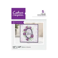 Crafter's Companion Stamp and Die Set - Live Life in Full Bloom - Little Painter Art | Exploring the Endless Possibilities of Art| Shop All