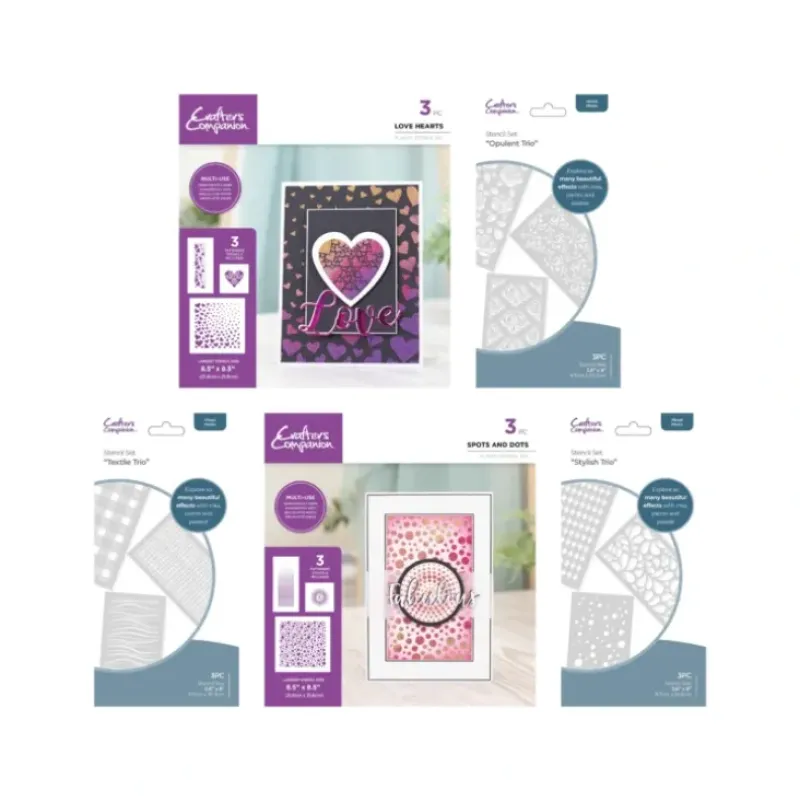 Crafter's Companion Stencil 5pc Selection - Little Painter Art | Exploring the Endless Possibilities of Art| Shop All