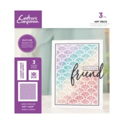 Crafters Companion Stencil Set - Art Deco - Little Painter Art | Exploring the Endless Possibilities of Art| Canvas