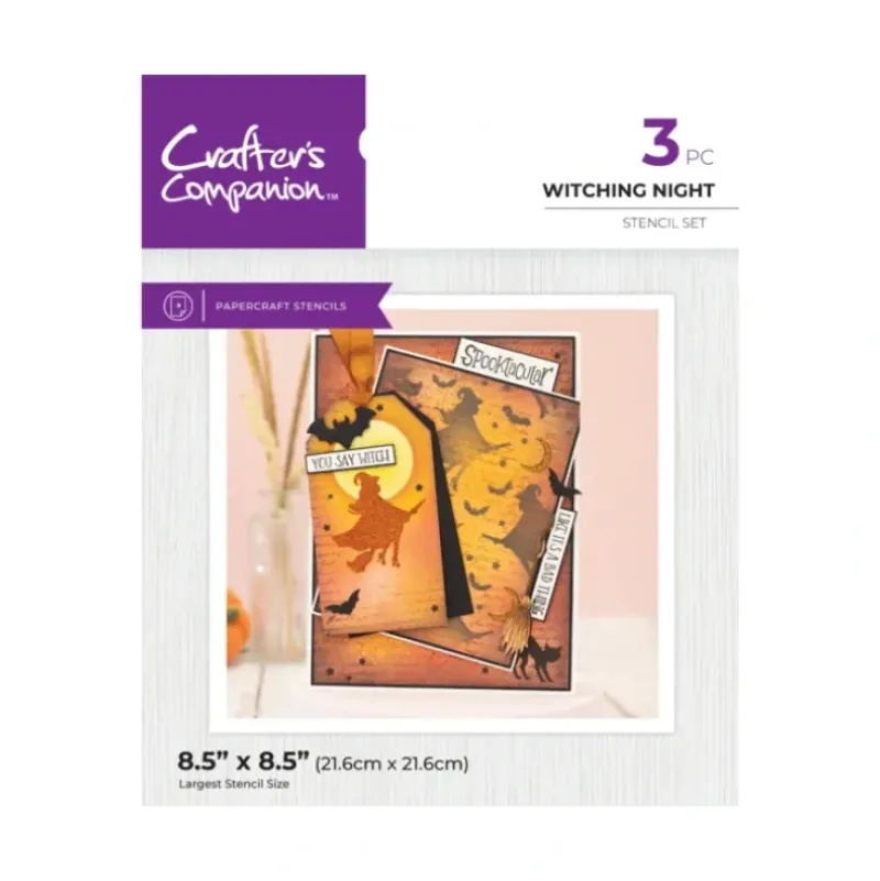Crafter's Companion Stencil - Witching Night - Little Painter Art | Exploring the Endless Possibilities of Art| Shop All
