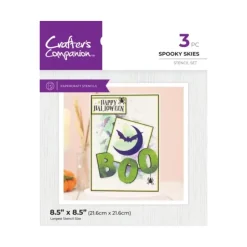 Crafter's Companion Stencil - Spooky Skies - Little Painter Art | Exploring the Endless Possibilities of Art| Shop All