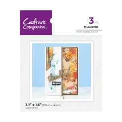 Crafters Companion Thanksgiving Collection Stamp & Die Set - Thankful - Little Painter Art | Exploring the Endless Possibilities of Art| Shop All