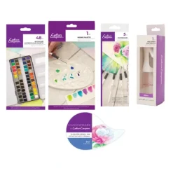 Crafter's Companion Watercolour Palette with Accessories Collection - Little Painter Art | Exploring the Endless Possibilities of Art| Brush