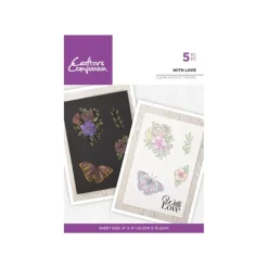 Crafter's Companion Watercolour Clear Acrylic Stamp - With Love - Little Painter Art | Exploring the Endless Possibilities of Art| Shop All