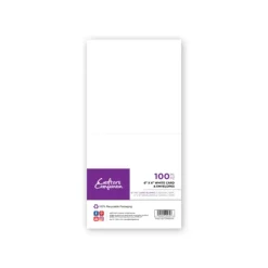 Crafter's Companion 6"x 6" White Card & Envelopes - 100 Piece - Little Painter Art | Exploring the Endless Possibilities of Art| Canvas