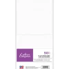 Crafter's Companion 6"x 6" White Linen Card & Envelopes - 50 Piece - Little Painter Art | Exploring the Endless Possibilities of Art| Canvas
