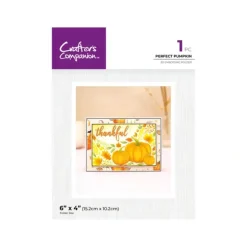 Crafter's Companion 6"x4" 3D Embossing Folder - Perfect Pumpkin - Little Painter Art | Exploring the Endless Possibilities of Art| Shop All