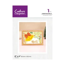 Crafter's Companion 6"x4" 3D Embossing Folder - Christmas Bells - Little Painter Art | Exploring the Endless Possibilities of Art| Shop All