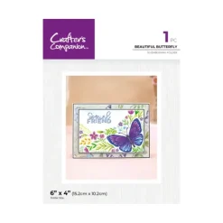 Crafter's Companion 6"x4" 3D Embossing Folder - Beautiful Butterfly - Little Painter Art | Exploring the Endless Possibilities of Art| Shop All