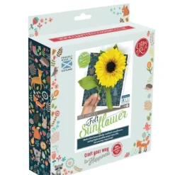 Crafty Kit Co. Felt Flower Kit - Sunflower - Little Painter Art | Exploring the Endless Possibilities of Art| Shop All