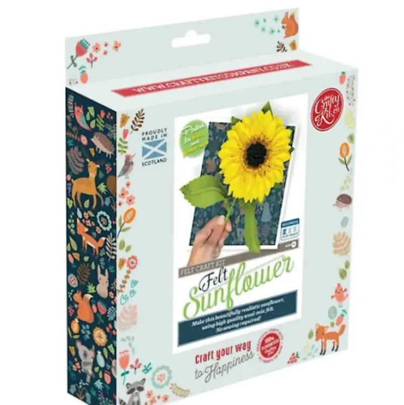 Crafty Kit Co. Felt Flower Kit - Sunflower - Little Painter Art | Exploring the Endless Possibilities of Art| Shop All