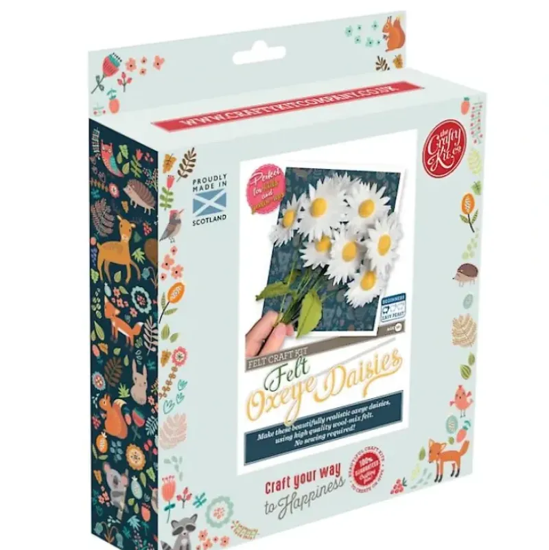 Crafty Kit Co. Felt Flower Kit - Oxeye Daisies - Little Painter Art | Exploring the Endless Possibilities of Art| Shop All