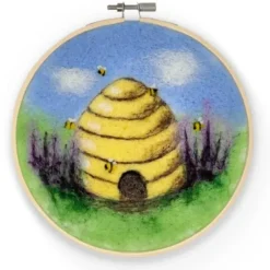 Crafty Kit Co. Needle Felting Kit - Beehive - Little Painter Art | Exploring the Endless Possibilities of Art| Hot