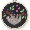 Crafty Kit Co. Needle Felting Kit - Sloth - Little Painter Art | Exploring the Endless Possibilities of Art| Hot