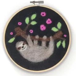 Crafty Kit Co. Needle Felting Kit - Sloth - Little Painter Art | Exploring the Endless Possibilities of Art| Hot
