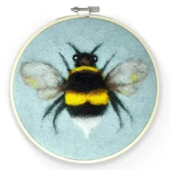 Crafty Kit Co. Needle Felting Kit - Bee in a Hoop - Little Painter Art | Exploring the Endless Possibilities of Art| Shop All