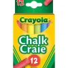 Crayola Chalk Multi-Colour 12pk - Little Painter Art | Exploring the Endless Possibilities of Art| Shop All