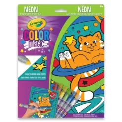 Crayola Color Magic Neon Paper & Marker Set - Cosmic Cats - Little Painter Art | Exploring the Endless Possibilities of Art| Hot