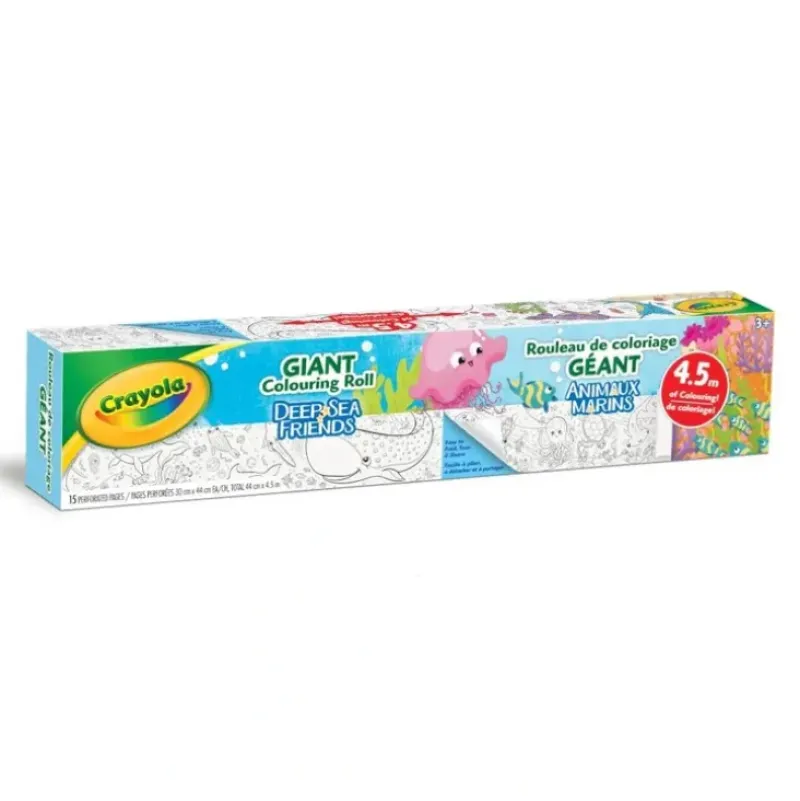 Crayola Giant Colouring Roll - Deep Sea Friends - Little Painter Art | Exploring the Endless Possibilities of Art| Hot