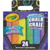 Crayola Sidewalk Chalk 24pk Glitter Colours - Little Painter Art | Exploring the Endless Possibilities of Art| Shop All