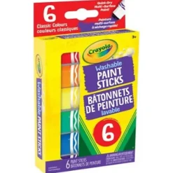 Crayola Washable Paint Sticks 6pk - Little Painter Art | Exploring the Endless Possibilities of Art| Shop All