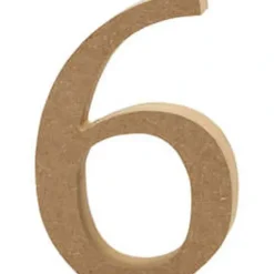 Creativ Wooden Number - 6 - Little Painter Art | Exploring the Endless Possibilities of Art| Shop All