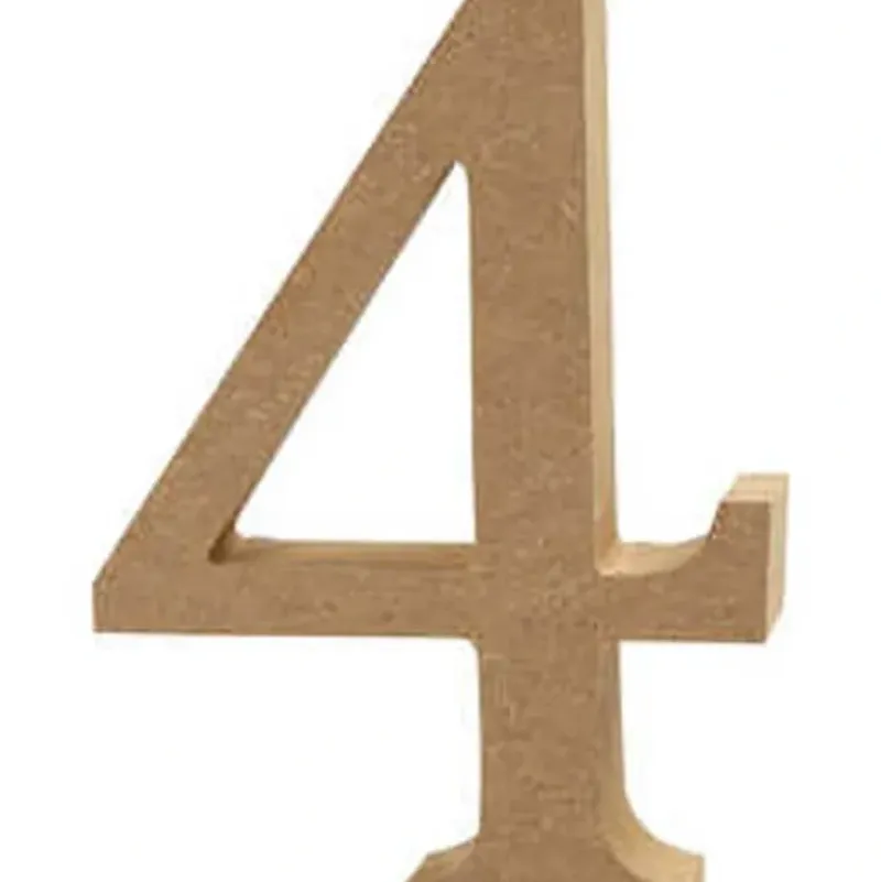 Creativ Wooden Number - 4 - Little Painter Art | Exploring the Endless Possibilities of Art| Shop All