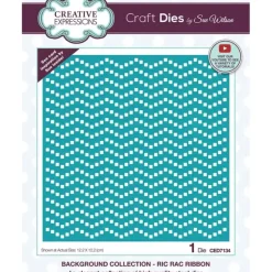 Creative Expressions Sue Wilson Background Collection Ric Rac Ribbon Craft Die - Little Painter Art | Exploring the Endless Possibilities of Art| Shop All