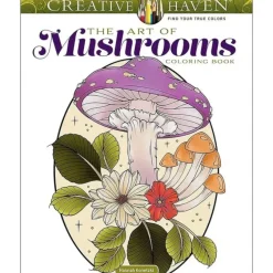 Creative Haven Colouring Book - The Art of Mushrooms - Little Painter Art | Exploring the Endless Possibilities of Art| Hot