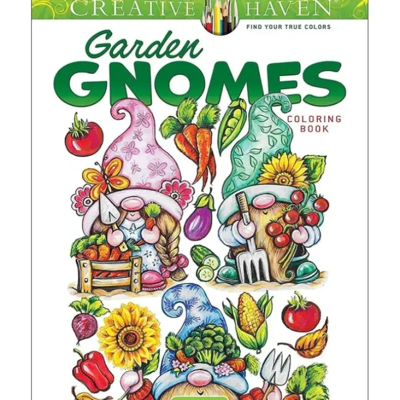 Creative Haven Colouring Book - Garden Gnomes - Little Painter Art | Exploring the Endless Possibilities of Art| Hot