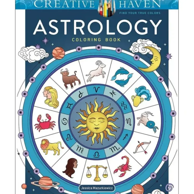 Creative Haven Colouring Book - Astrology - Little Painter Art | Exploring the Endless Possibilities of Art| Hot