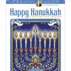 Creative Haven Colouring Book - Happy Hanukkah - Little Painter Art | Exploring the Endless Possibilities of Art| Hot