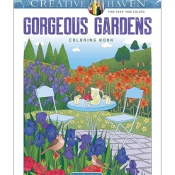 Creative Haven Colouring Book - Gorgeous Gardens - Little Painter Art | Exploring the Endless Possibilities of Art| Hot