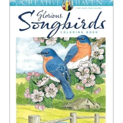 Creative Haven Colouring Book - Glorious Songbirds - Little Painter Art | Exploring the Endless Possibilities of Art| Hot