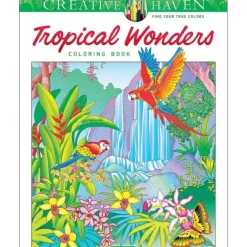 Creative Haven Colouring Book - Tropical Wonders - Little Painter Art | Exploring the Endless Possibilities of Art| Hot