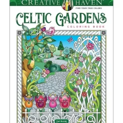 Creative Haven Colouring Book - Celtic Gardens - Little Painter Art | Exploring the Endless Possibilities of Art| Hot