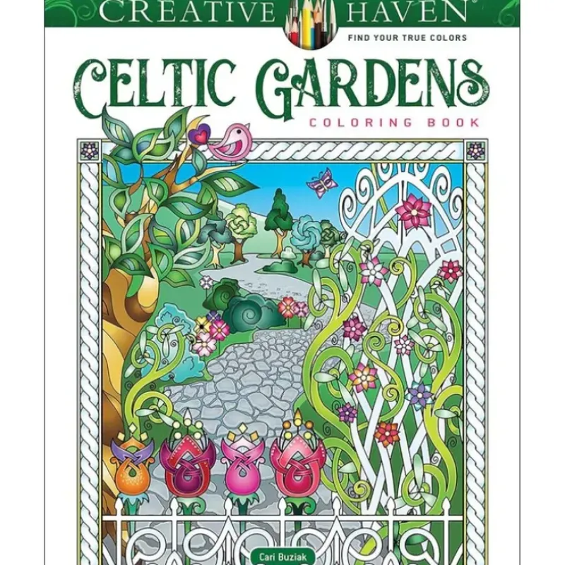 Creative Haven Colouring Book - Celtic Gardens - Little Painter Art | Exploring the Endless Possibilities of Art| Hot