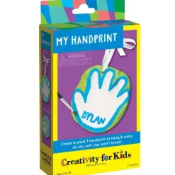 Creativity for Kids Air Dry Handprint Kit - Little Painter Art | Exploring the Endless Possibilities of Art| Brush