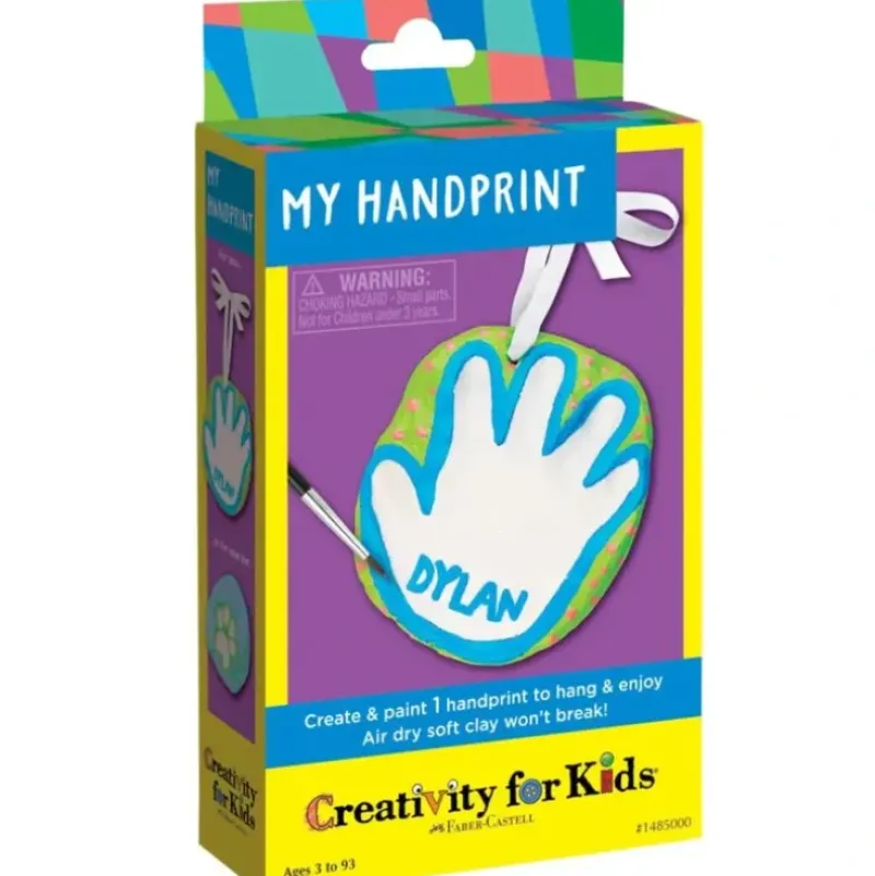 Creativity for Kids Air Dry Handprint Kit - Little Painter Art | Exploring the Endless Possibilities of Art| Brush