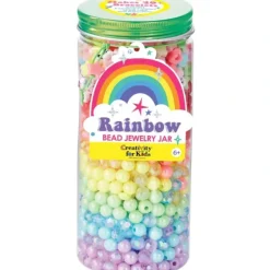 Creativity for Kids Bead Jewelry Jar - Rainbow - Little Painter Art | Exploring the Endless Possibilities of Art| Shop All